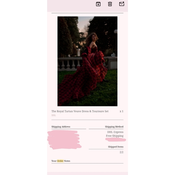 BNWT The Royal Tartan Veuve Dress (DRESS ONLY) - XXL - Picture 6 of 7